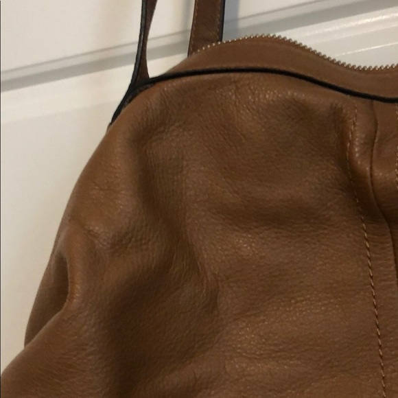 Camel leather shoulder bag - Picture 3 of 3